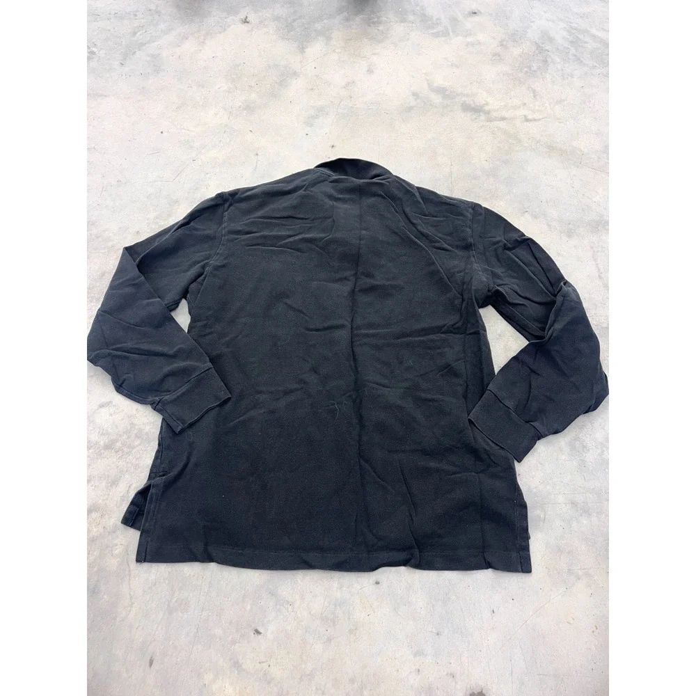 Polo By Ralph Lauren Polo Shirt Mens Large Black Pony Logo Long Sleeve Collared